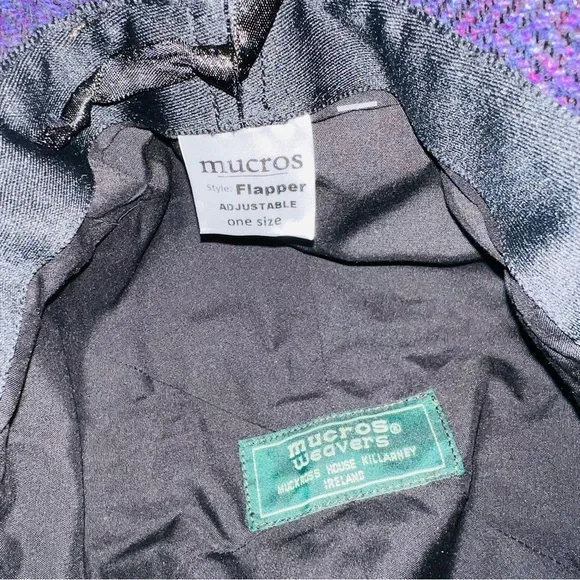 MUCROS WEAVERS Purple Wool Flapper Hat - Picture 5 of 6